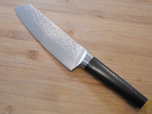 Santokumesser aus damast - santokumesser, damast-