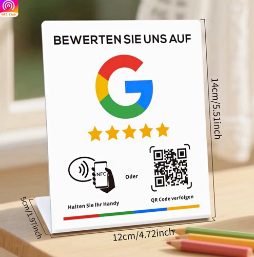 Nfc club acryl tischaufsteller - club,