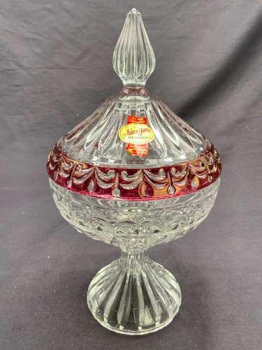 Vintage deckeldose glas - vintage,
