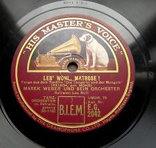 1271/ MAREK WEBER-Leb wohl, Matrose-TEXT-Warum hast....MONOSSON-78rpm Schellack