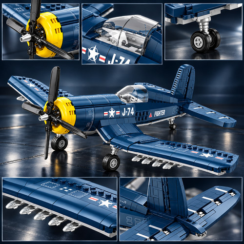 F4u corsair fighter bausteine - corsair,