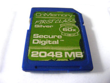 . . 2GB Secure Digital Card 60x ( 2 GB SD Karte ) CnMemory gebraucht . .