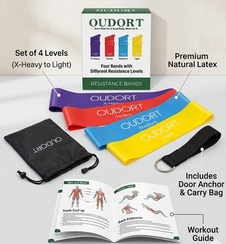 Stück yoga set latexbänder - 4,