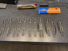 11 x Roco H0 Weichen R+L, + 2 Wege Weiche elektrisch Hand Reste aus Sammlung