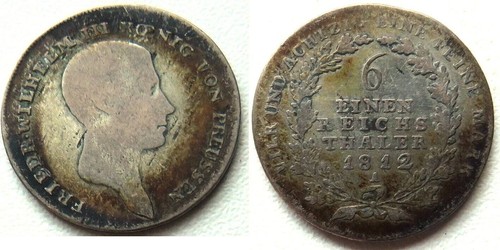 Brandenburg preußen taler - brandenburg-preußen, 1/6