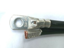 Batteriekabel Stromkabel Fahrzeugleitung konfektioniert SW  + Ringösen montiert