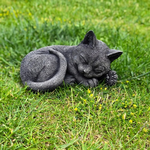 Steinfigur katze pepe - katze,