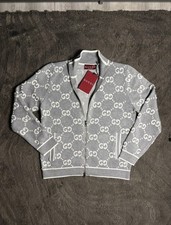 Gucci Herren Strickjacke grau