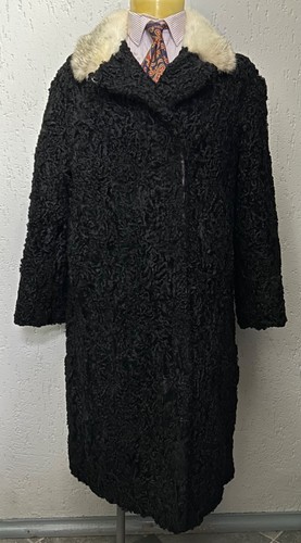 Damen echt schwarz - schwarz, astrachan