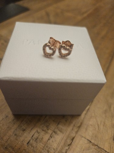 Pandora ohrringe rosegold open - rosegold,