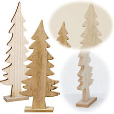 XL Design Deko Holz Weihnachtsbaum 30-40cm Braun Tannenbaum Holz-Baum Aufsteller
