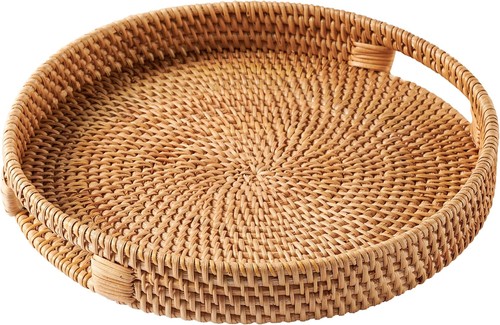 Rattan serviertablett - 30, /
