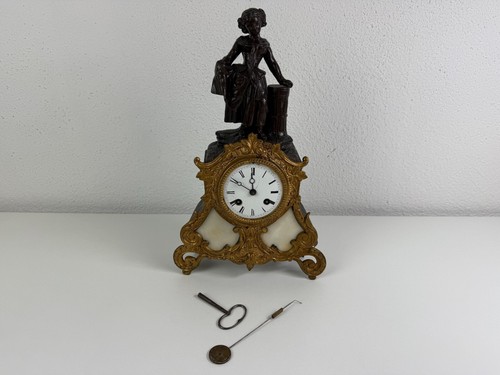 Antike kaminuhr figurenuhr - kaminuhr,,