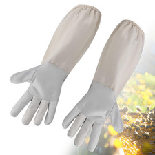 Imkerhandschuhe aus Ziegenleder, 49.5cm Imker Handschuhe Herren Damen, Imkerhand