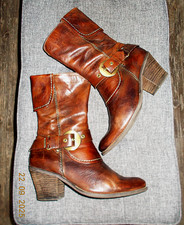 Stiefeletten - 38 - Echtleder - Orig. Marco Tozzi  - Braun Melange - TOP !!!