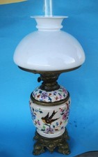 Petroleumlampe Majolika