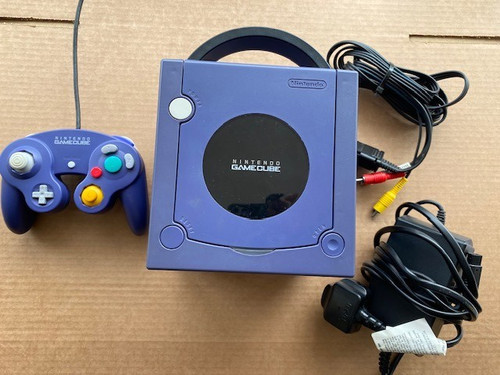 Gamecube konsole lila - konsole, komplett