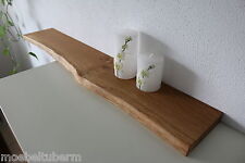 Wandboard Eiche Wild Massiv Holz Board Regal Steckboard Regalbrett Baumkante !!!