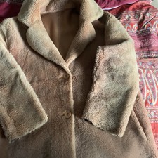 Furry Lammfell Mantel Gr 40