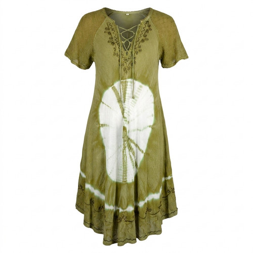 Damen boho sommerkleid - damen, batik