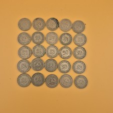 25 X 50 Pfennig Münzen Stark