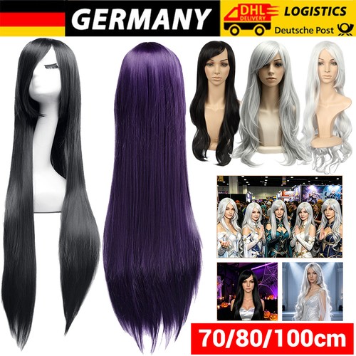 Lange damen cosplay perücke - damen,