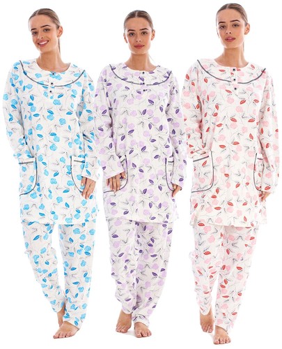 Damen pyjama set - damen, blumen
