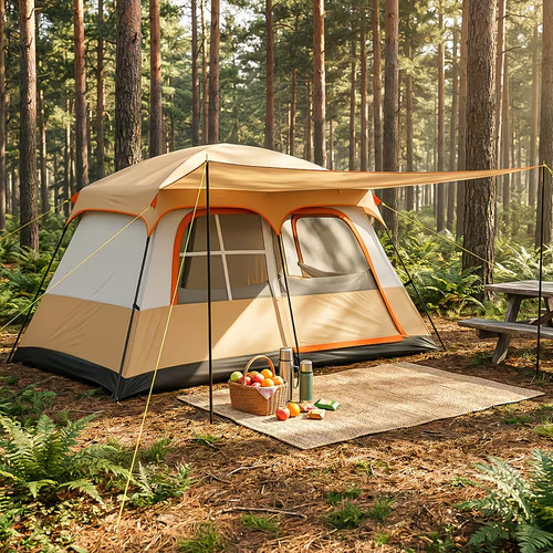 Tragbares familien campingzelt - tragbares, familien-campingzelt