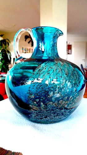 Große schwere glas vase - große,