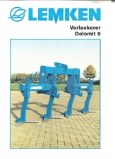Prospekt Lemken Vorlockerer Dolomit 9 von 2001