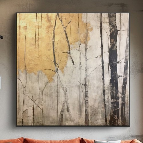 Abstrakt gemälde wald - abstrakt,