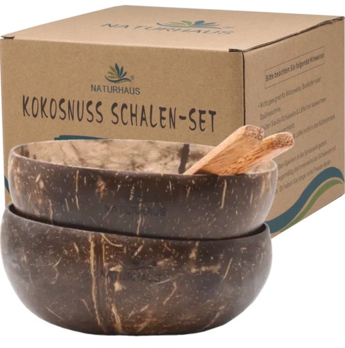 Kokosnuss schalen set 2 - kokosnuss, schalen-set