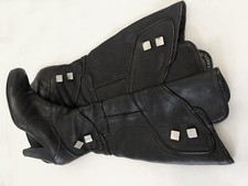 Riccardo CARTILLONE*Designer Leder Stiefel*Kate*90er*Gothic*High Heel*Gr 37,5