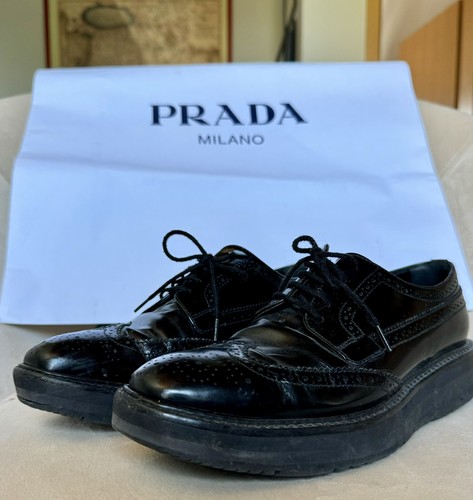 Prada damen budapester schwarz - prada,
