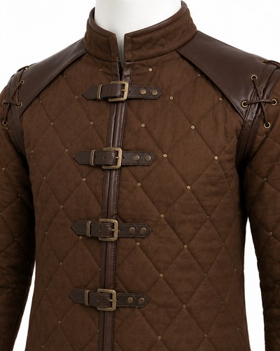 Braune mittelalter gambeson - braune,