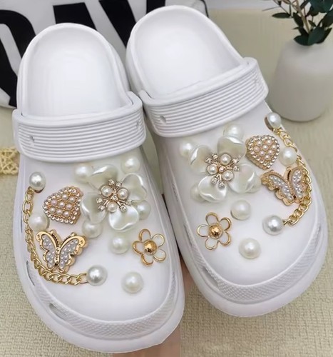 Clogs charms komplett - charms, gold