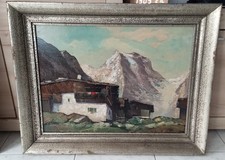 Öl-Gemälde von 1948, von Sepp (Joseph) Lechner, 73x57cm, Landschaft, Unikat