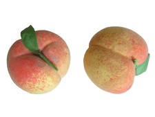 2 PFIRSICHe8x8cm Obst