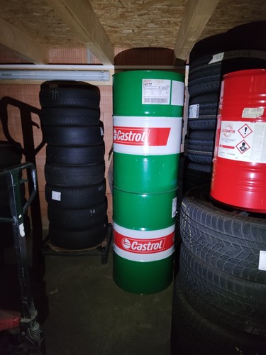 ölfass castrol 208 liter - liter, leer