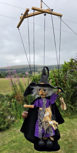 Vintage hexe marionette - marionette, puppe