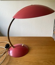 Schreibtischlampe wie Kaiser Idell Mid Century Design rot Vintage 