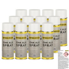 12x BREHMA Zink Alu Spray hell
