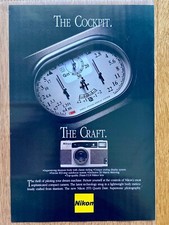 Nikon 35Ti Quartz Date Kamera Original 1993 Vintage Advert Werbung Reklame