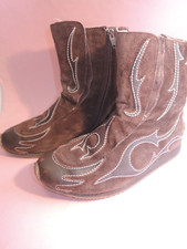 JETTE JOOP Damen Stiefel ca. 19cm braun Wildleder Gr. 37,5 4,5