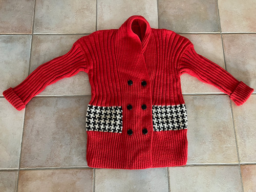 Schöne strickjacke rot ca - strickjacke, in