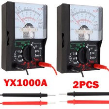 2x Analog Multimeter Voltmeter