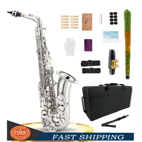 Silver alto saxophone - alto, eb