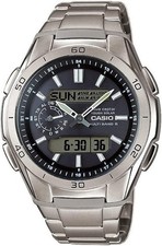 Casio WVA-M650TD-1AER Herren Uhr Armbanduhr Quarz Titan Solar 44 mm Grau 