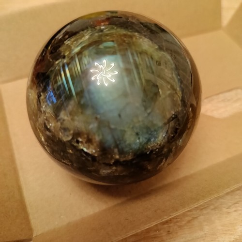 Labradorit kugel 369g - 369g, ca5,5cm