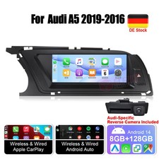 DAB+ 8.8'' 128G Android Autoradio CarPlay Screen GPS 8Kern für Audi A5 2009-2016
